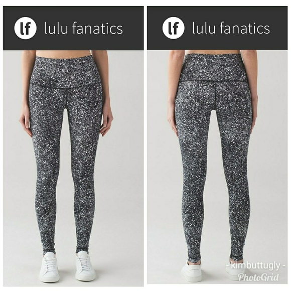 lululemon athletica Pants - Lululemon Wunder Under High Rise Splatter Sz 4